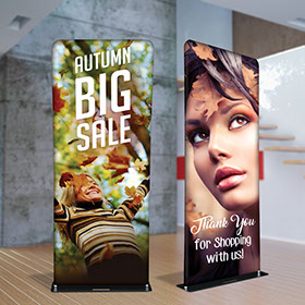 Fabric tube displays - premium fabric banner display
